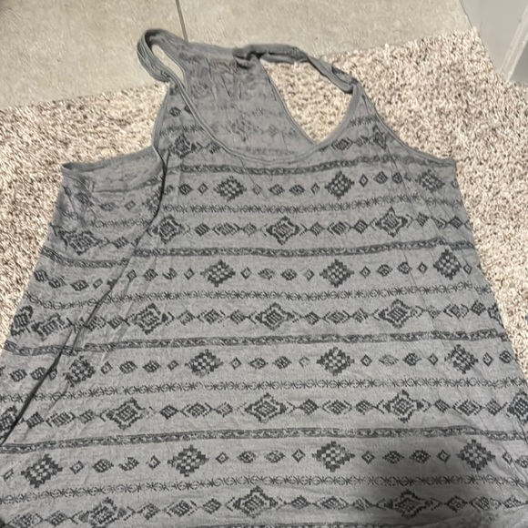 Maurices Tops - Gray Patterned Women's Tank Top